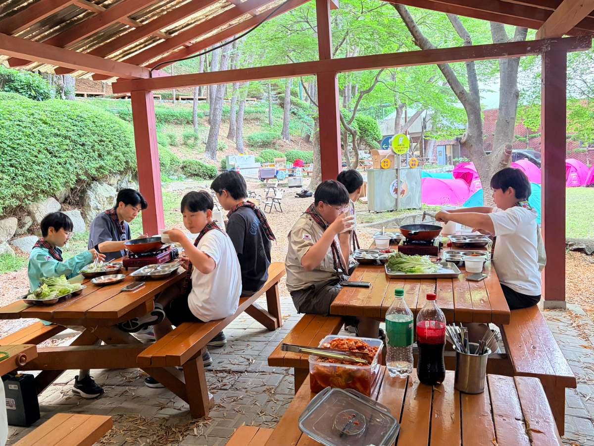 금련산 저녁식사